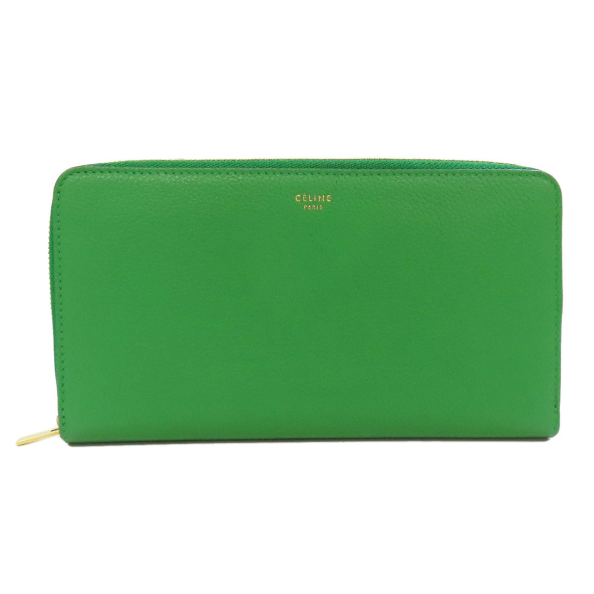 CELINE Long Wallet Leather Women's