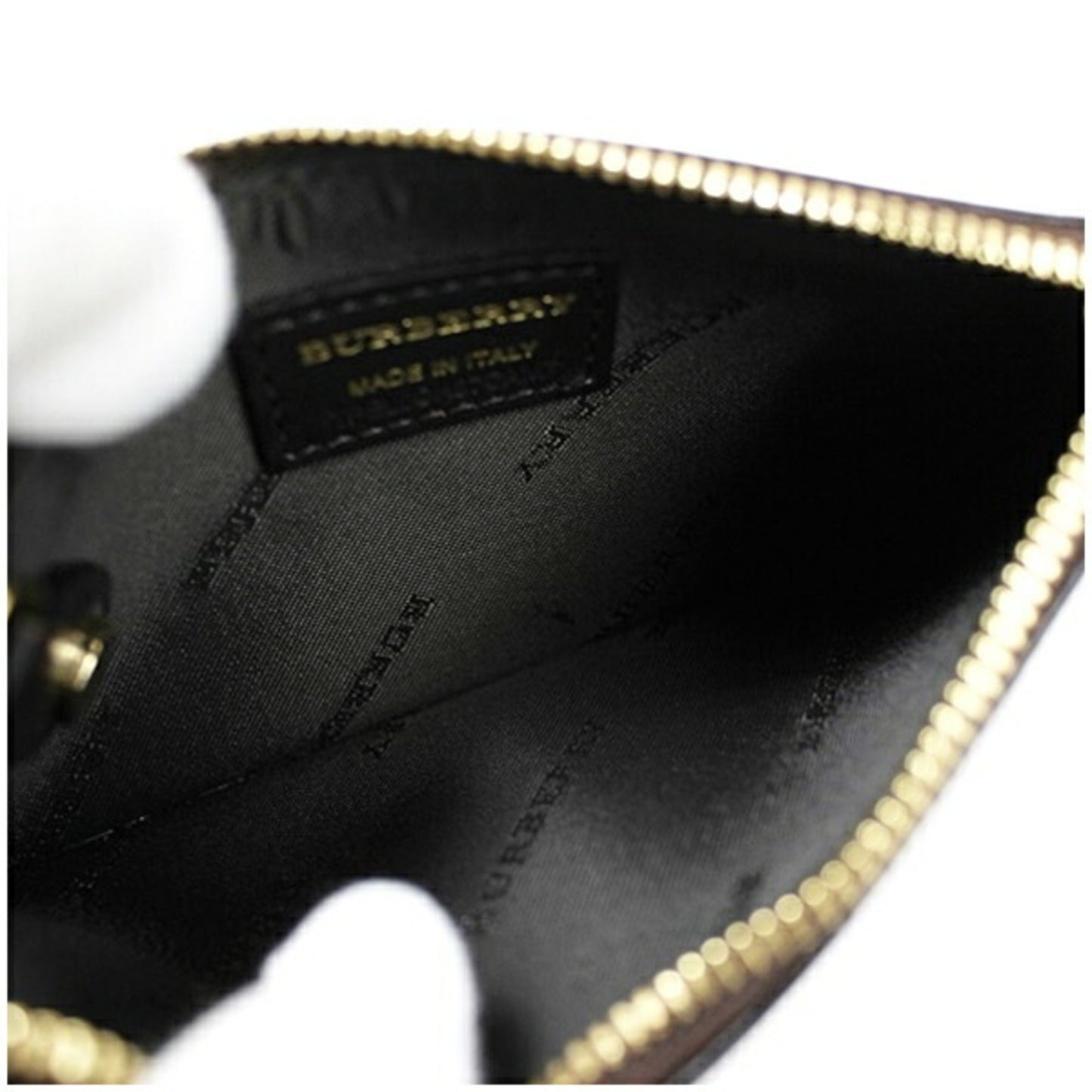 Burberry coin case Nova check Shadow Horse Beige Men's purse Fragment Storage