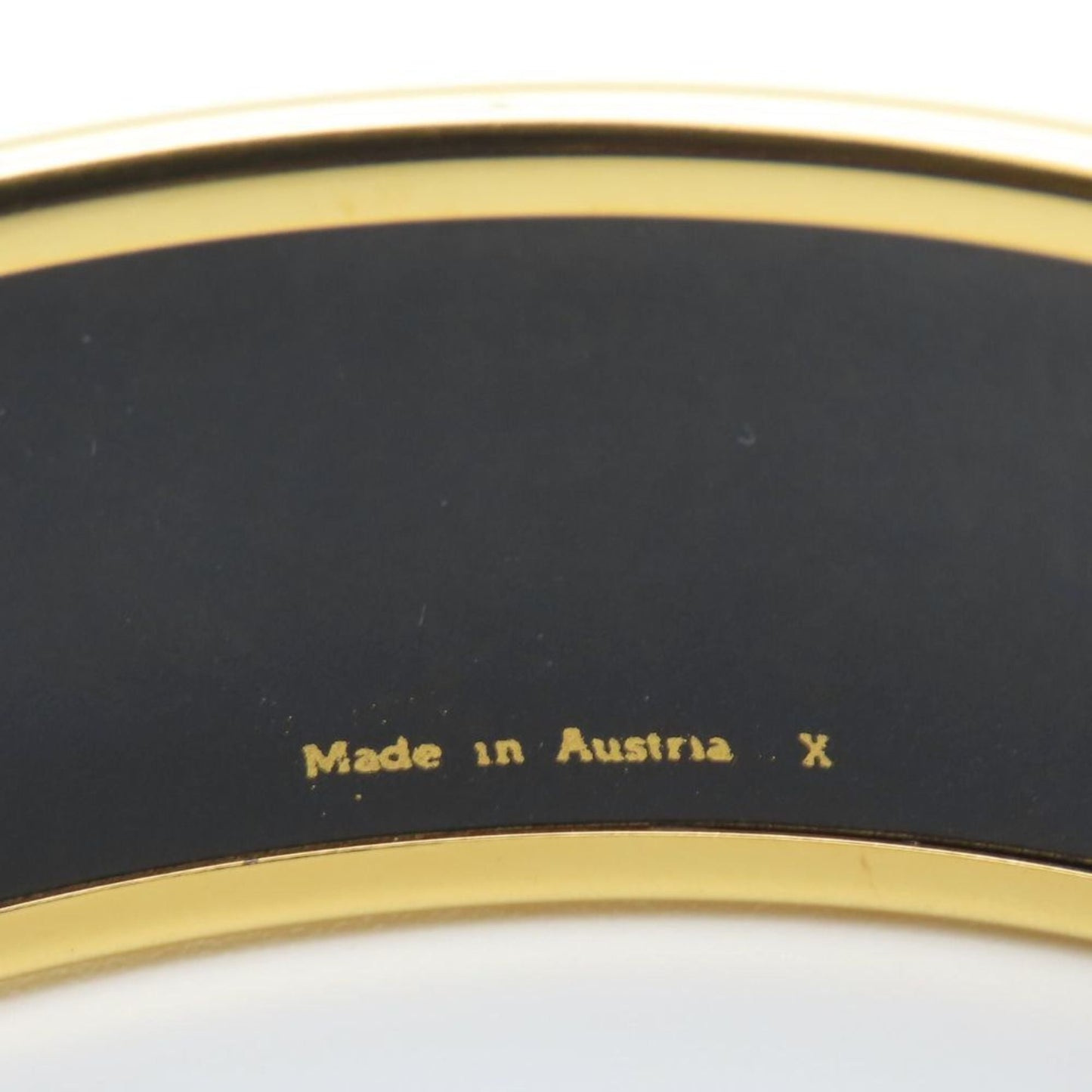 Hermes GM enamel bracelet in green gold and enamel. women's bracelet.