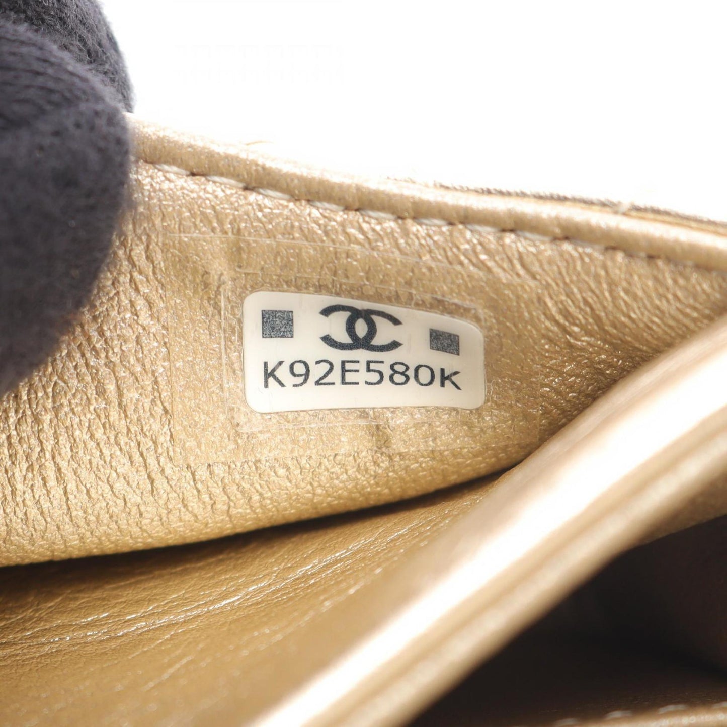 CHANEL Matelasse Classic Charm Accessory, Lambskin Leather, Women's, Gold