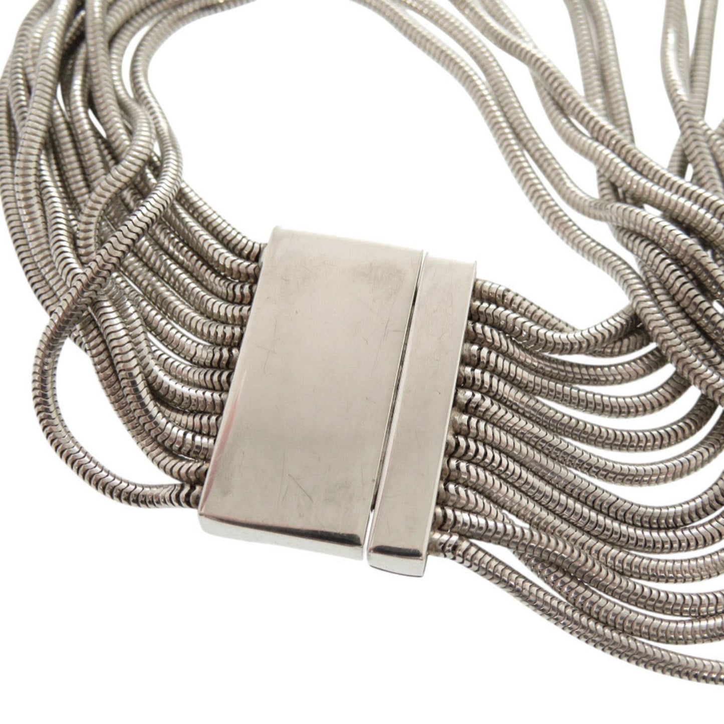 Gucci Vintage 12-Strand Snake Chain Sterling Silver Bracelet 0521 GUCCI