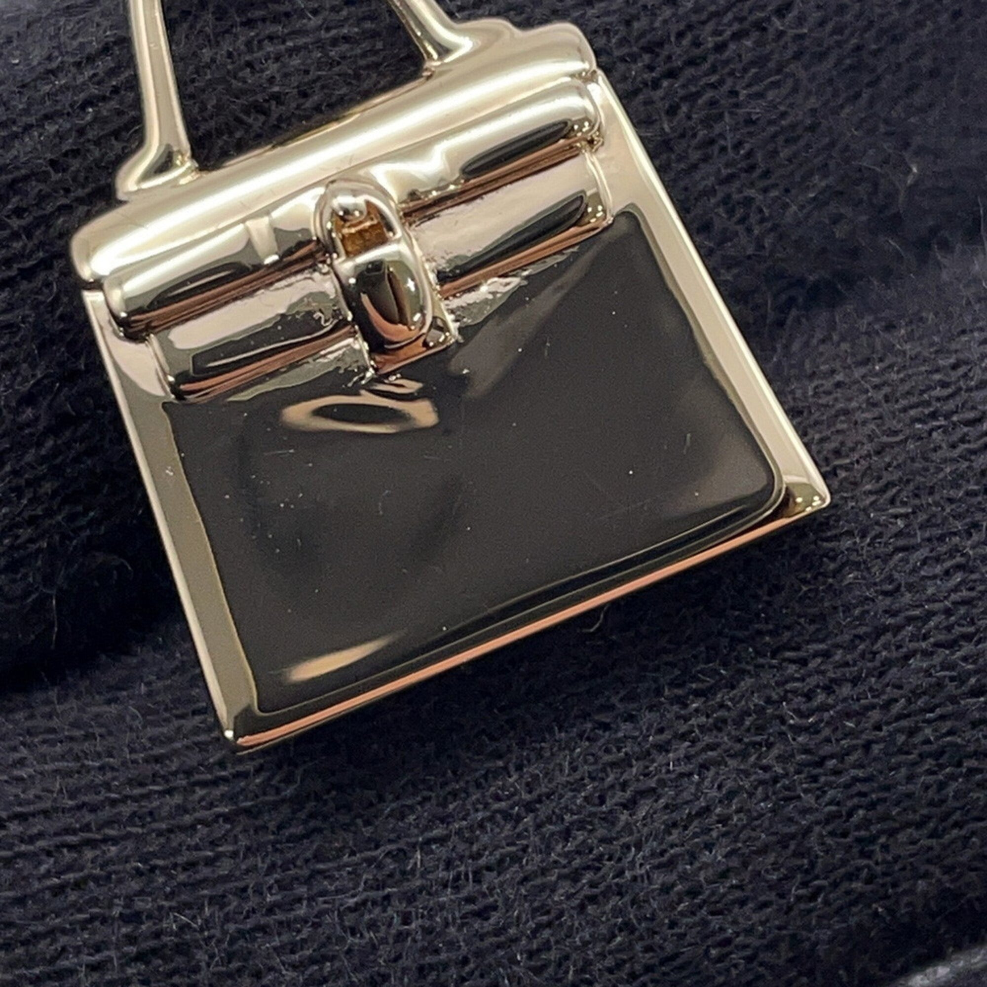 Hermes scarf ring, Twilly Mini Kelly, HERMES charm — Like New