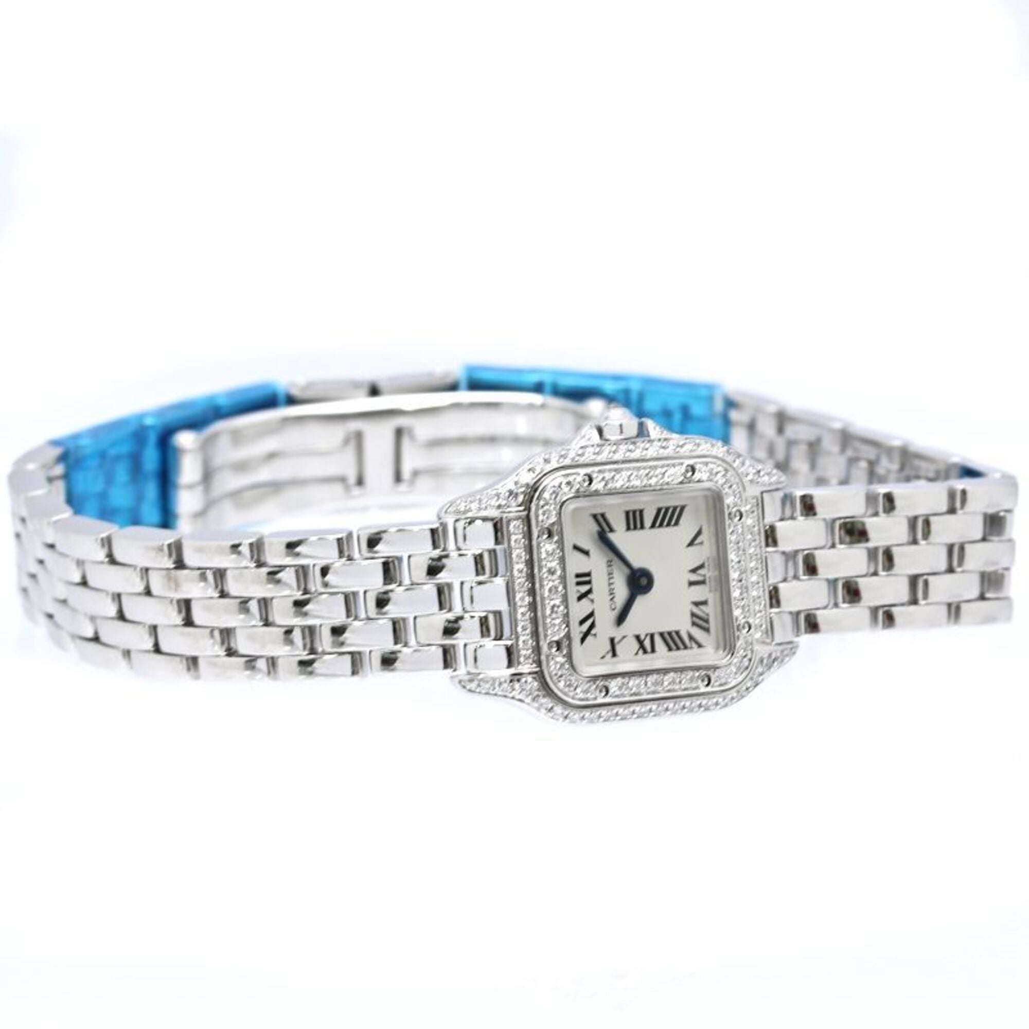 CARTIER Cartier Panthère de Mini Diamond WJPN0019 Women's Watch 18K White Gold 40495 — Very Good