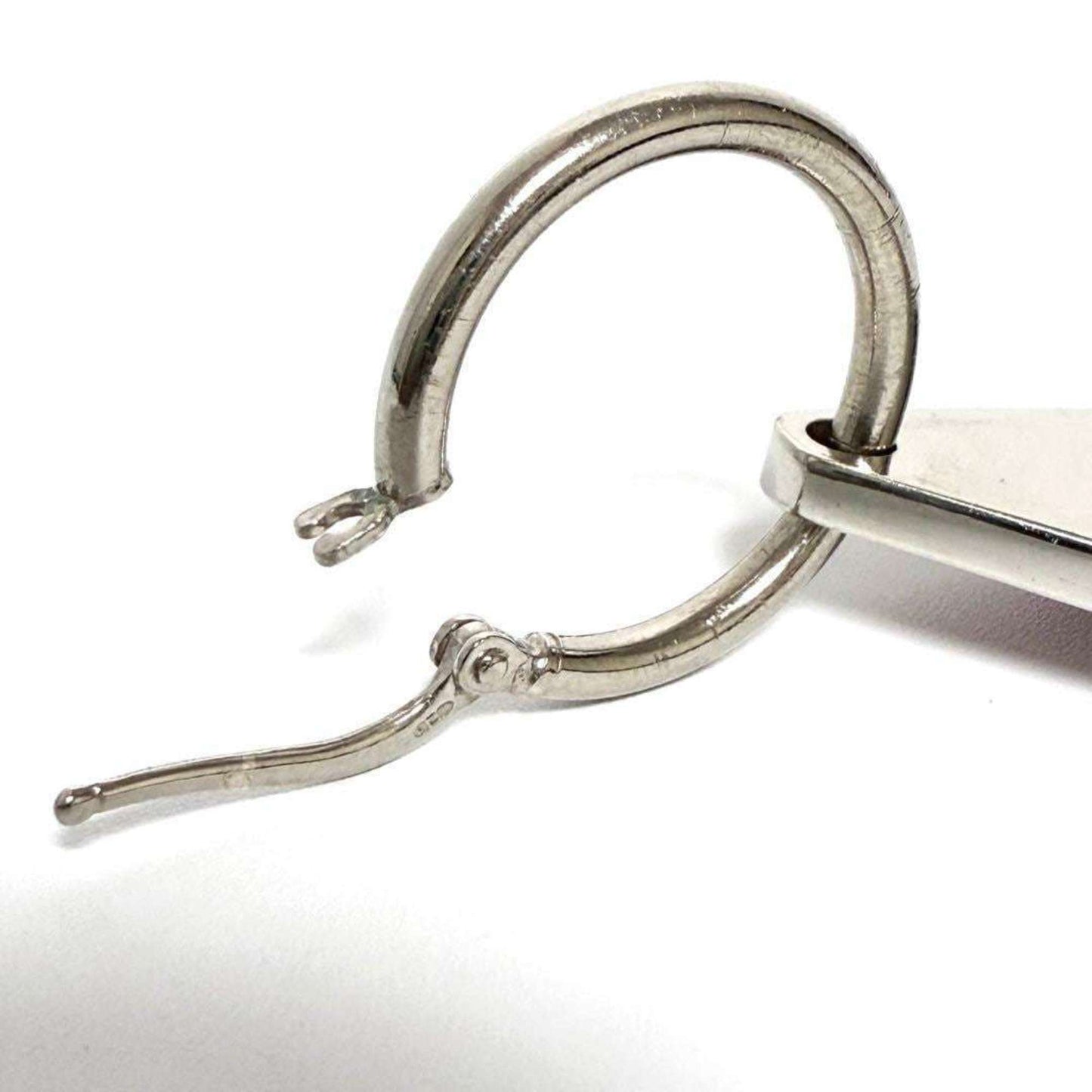 Prada Women's and Men's Single Earrings Symbol Silver 925