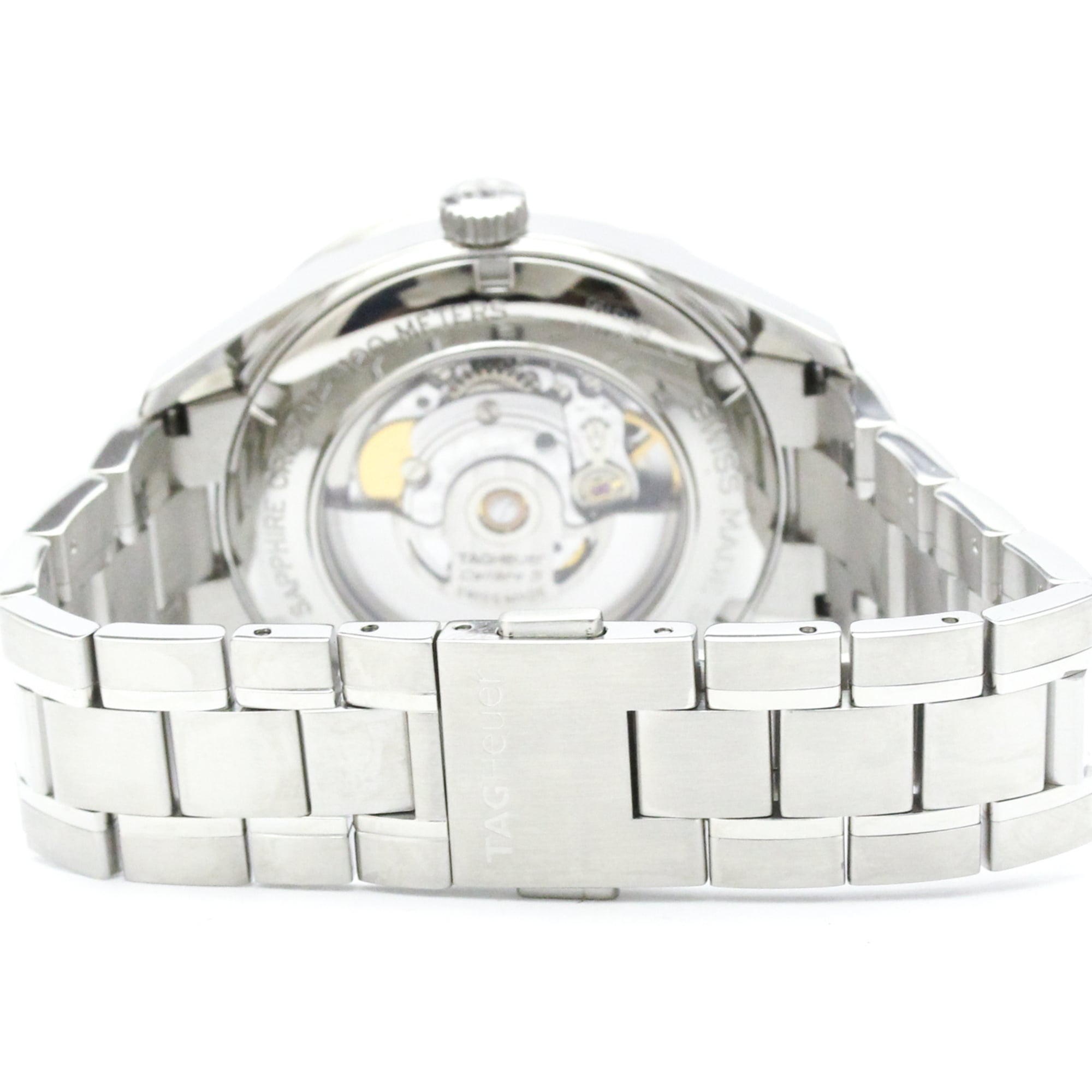 TAG HEUER Carrera Calibre 5 Steel Automatic Mens Watch WV211M Polished — Very Good