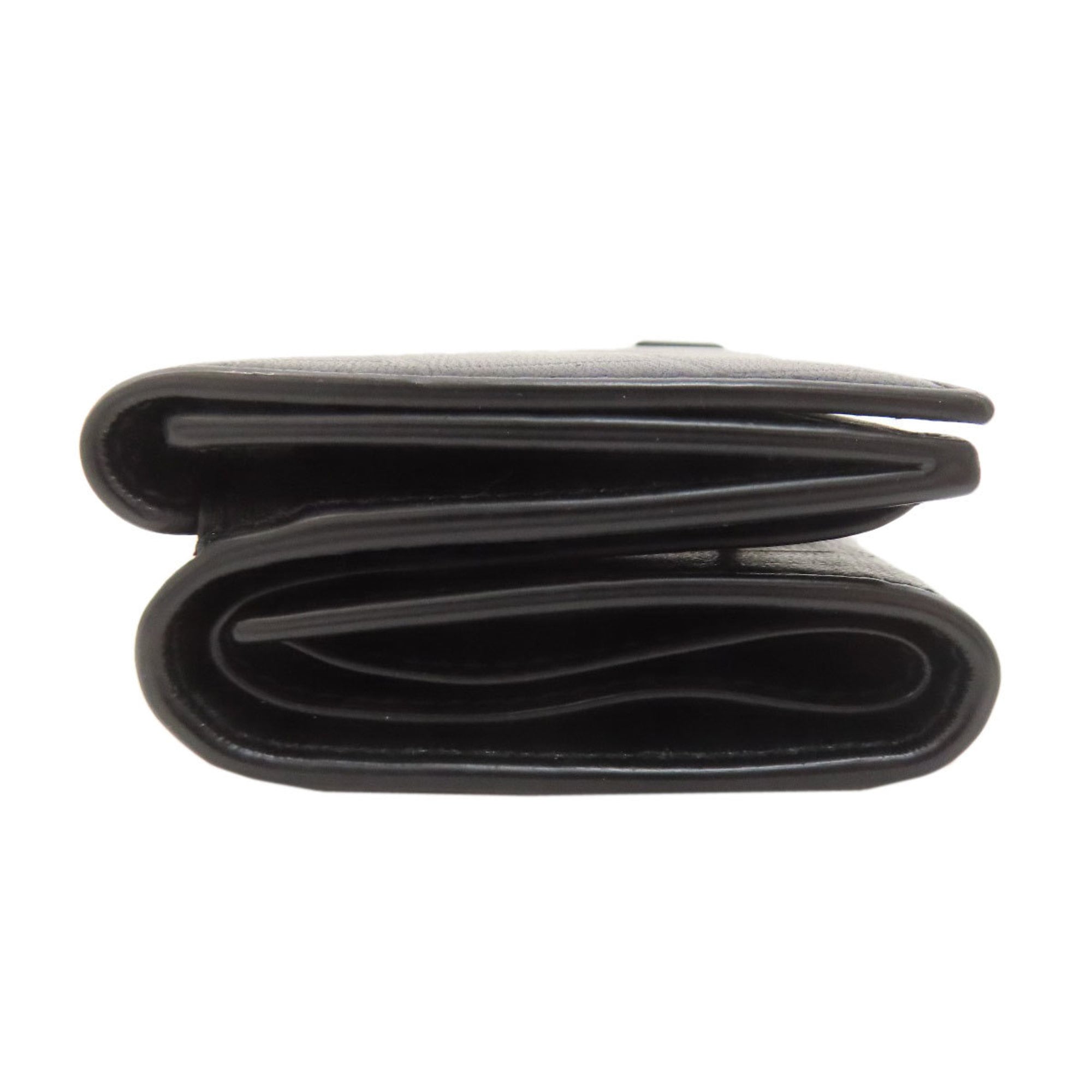 Balenciaga Compact Wallet Logo Bifold Leather Women's BALENCIAGA