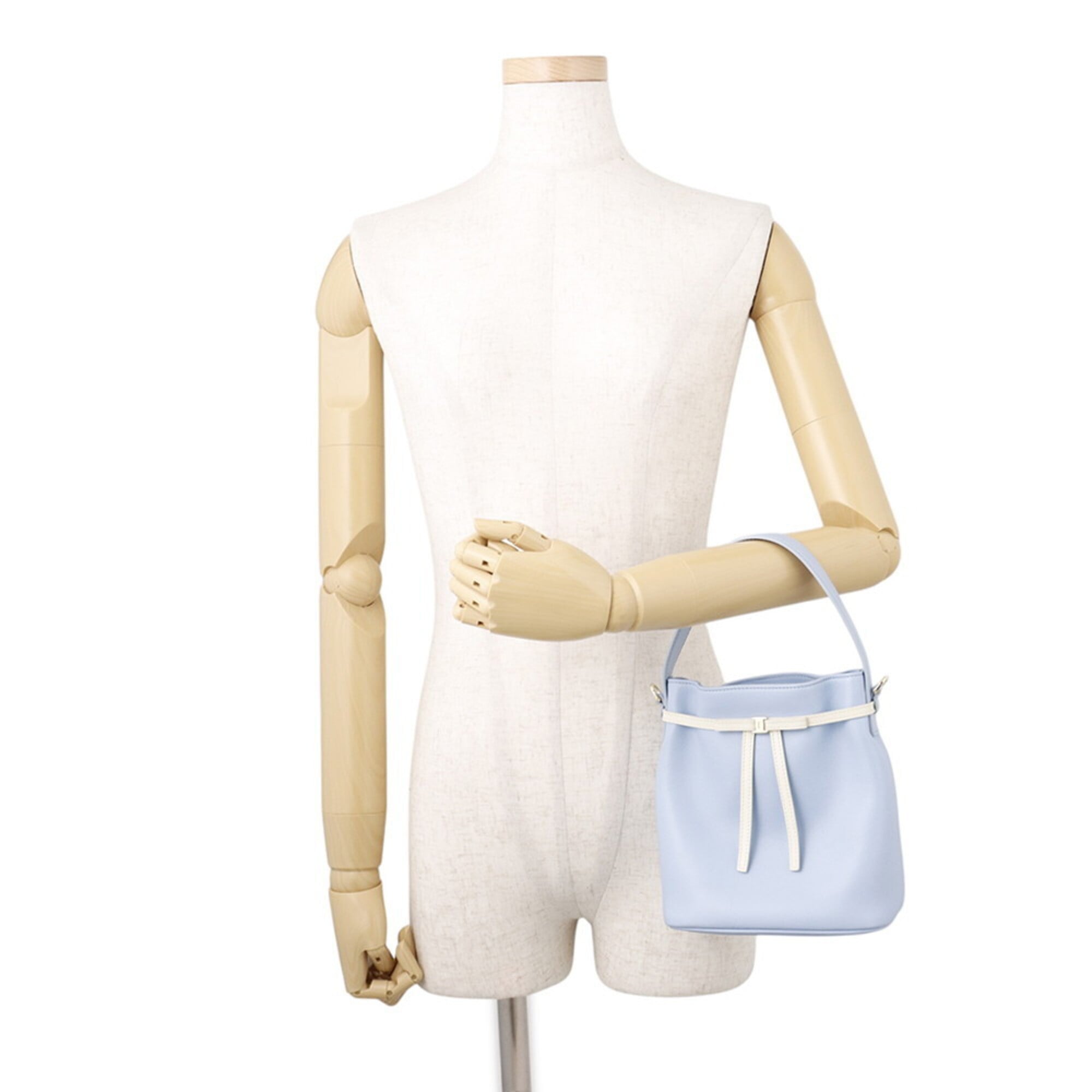 Salvatore Ferragamo handbag, bucket bag, calf leather, 221081, 2-way, handbag for women — Like New