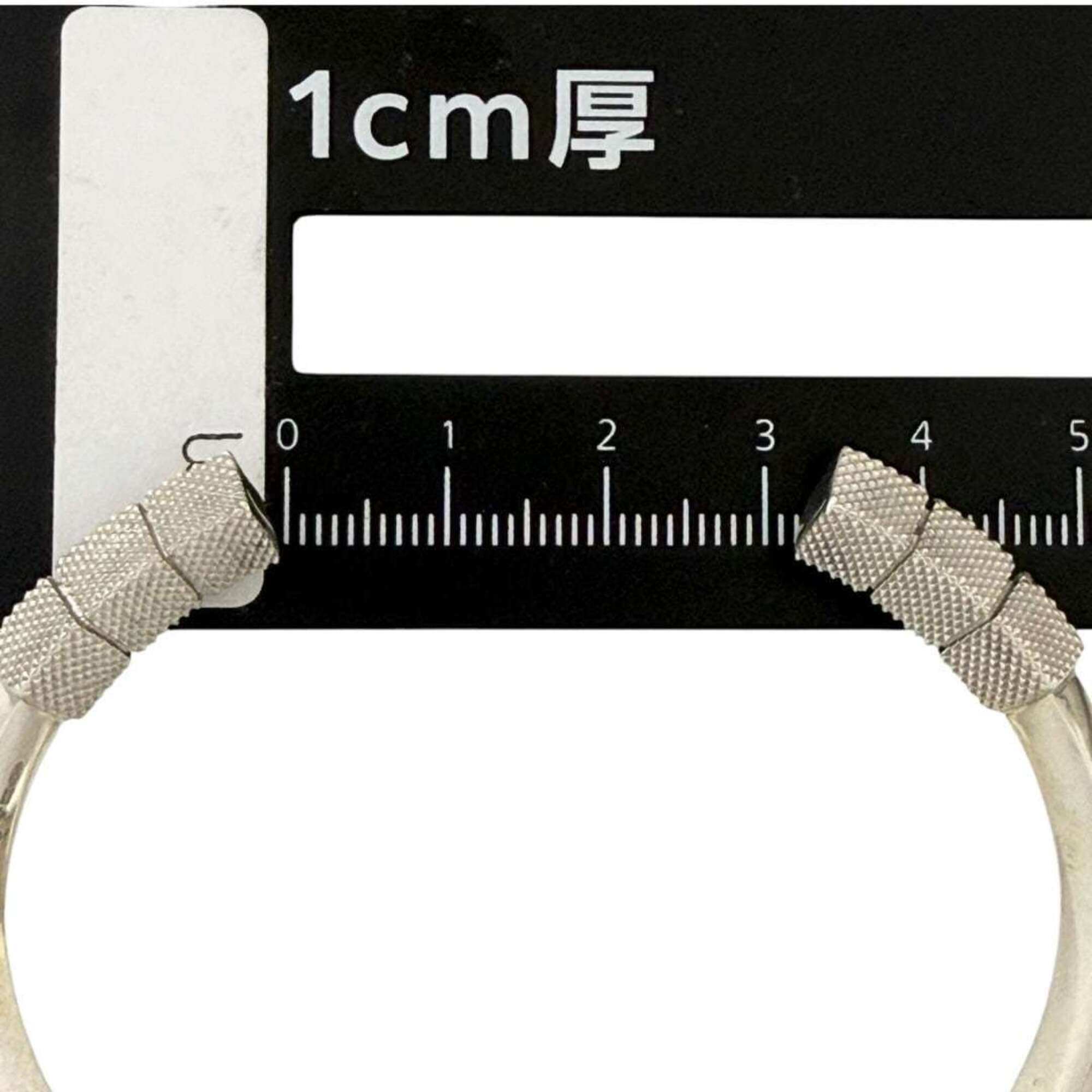 Bottega Veneta Men's and Women's Bangle Cuff Bracelet, Silver, Size M — Like New