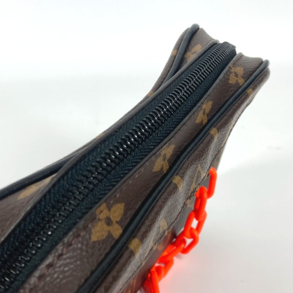 LOUIS VUITTON M44458 Monogram Solar Pochette Volga Clutch Bag Pouch Chain Strap Second Canvas Men's Women's Brown — Like New