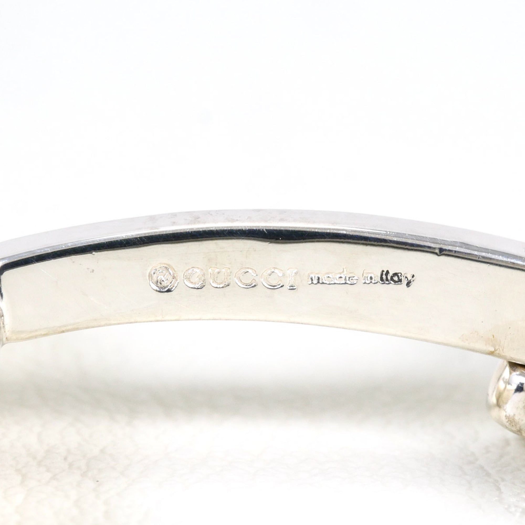 Gucci Bamboo Silver Cufflinks, Total Weight 20.3g, Jewelry — Like New