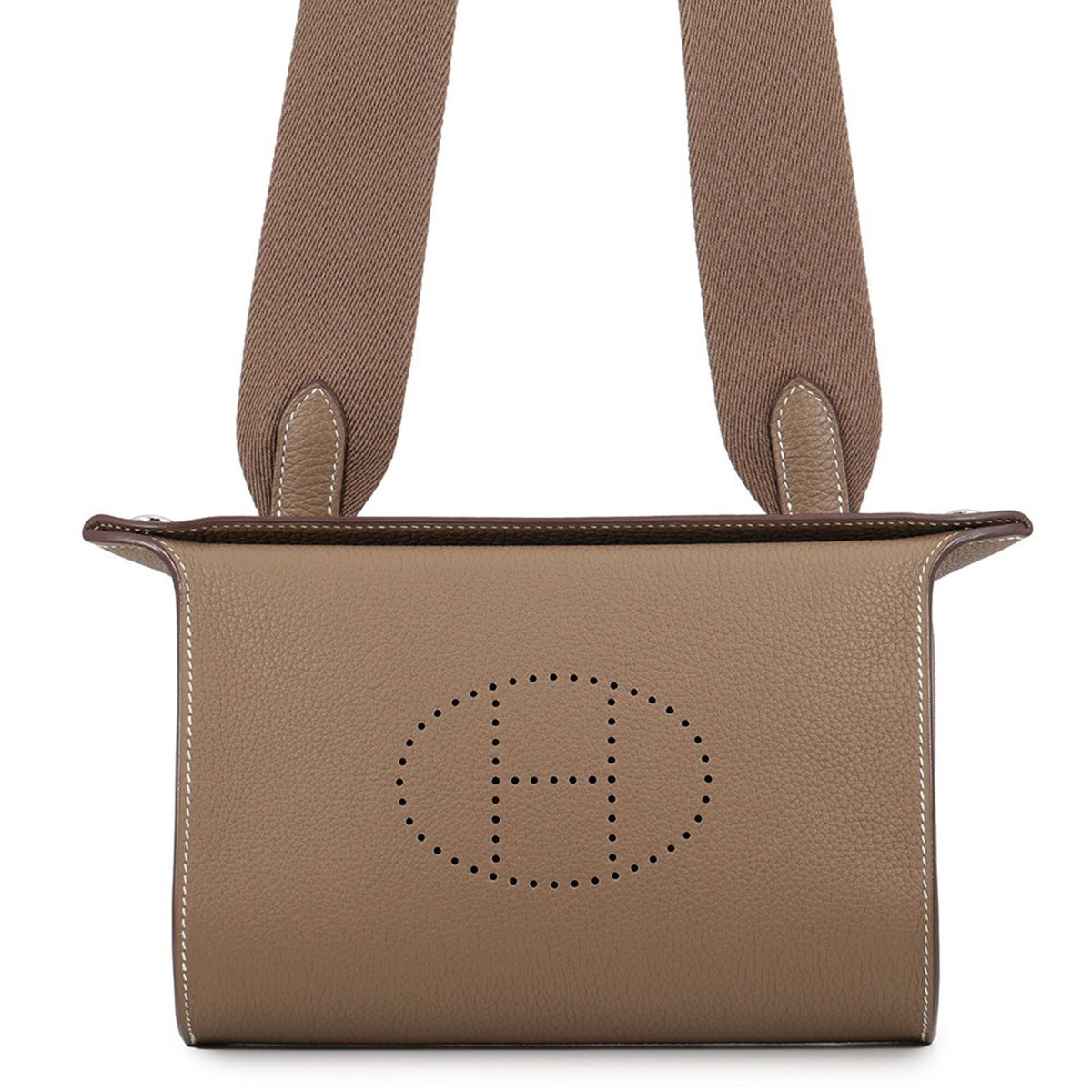 Hermes Shoulder Bag Videpoche Etoupe Togo B Stamp HERMES Handbag — Like New