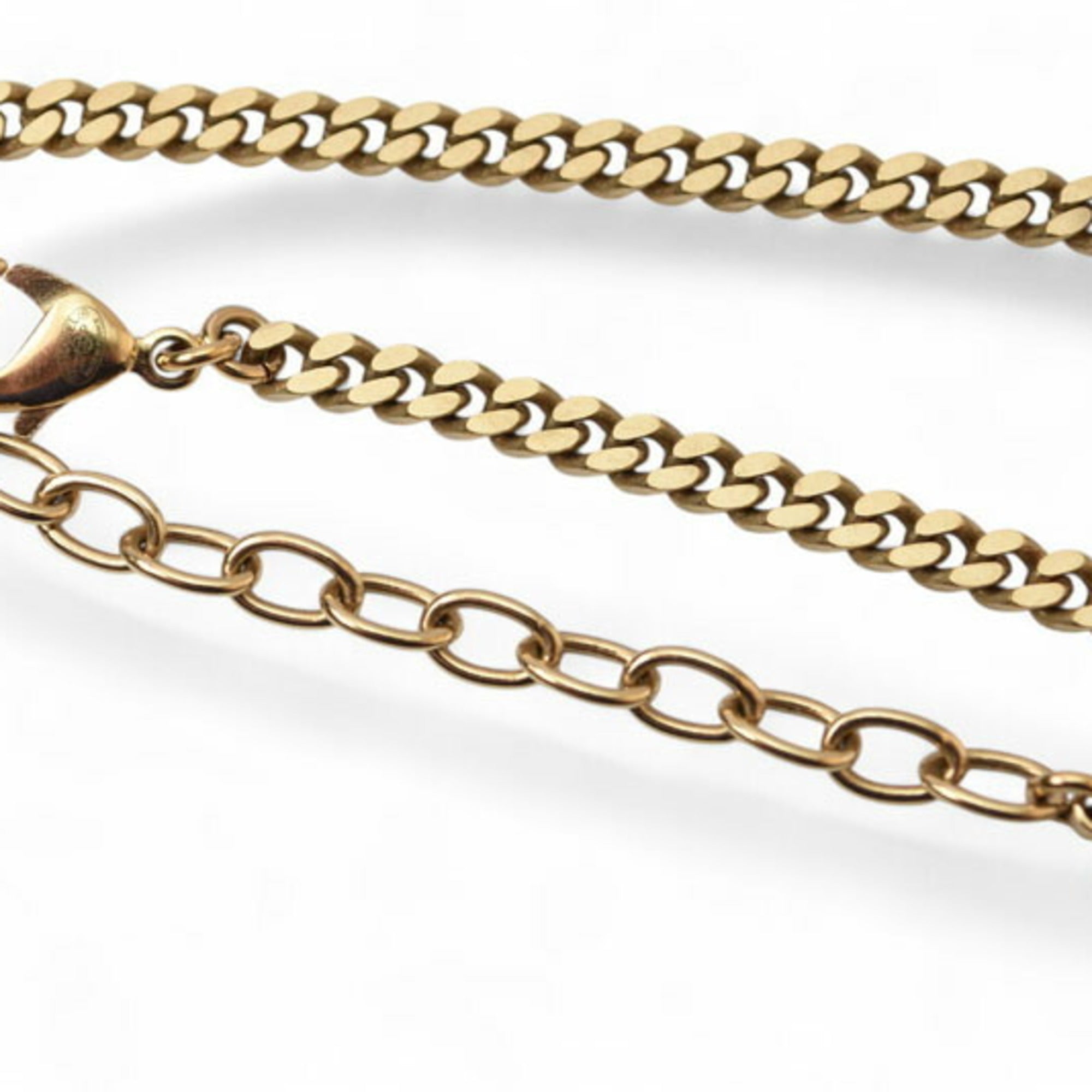 Chanel Long Necklace Pendant BOY CHANEL Boy Coco CC Tag C22P Gold — Like New