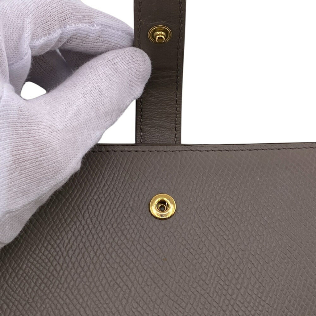 CELINE Medium Strap Bi-fold Wallet Beige Women's