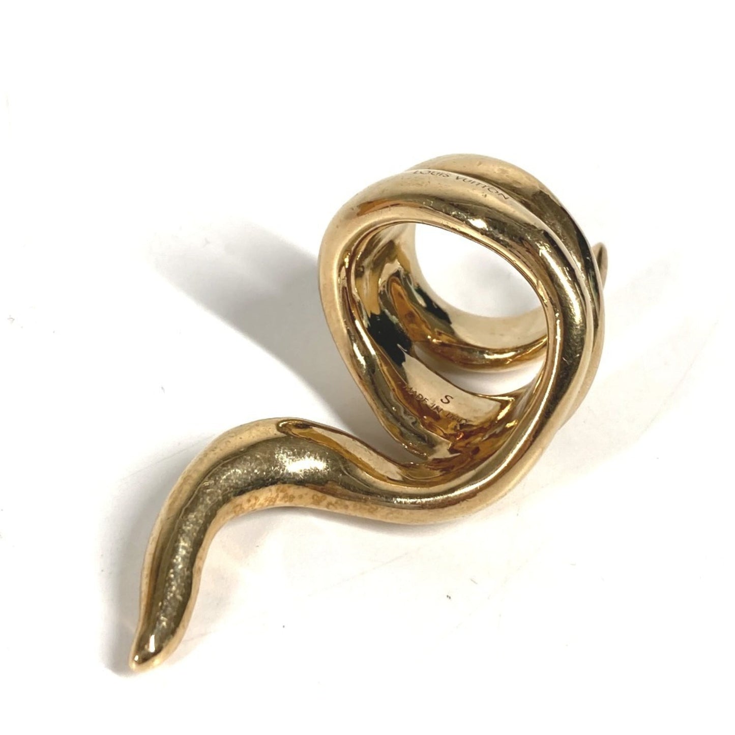 LOUIS VUITTON MP1955 Logo Accessory Jewelry Ring, Men's/Women's, Gold