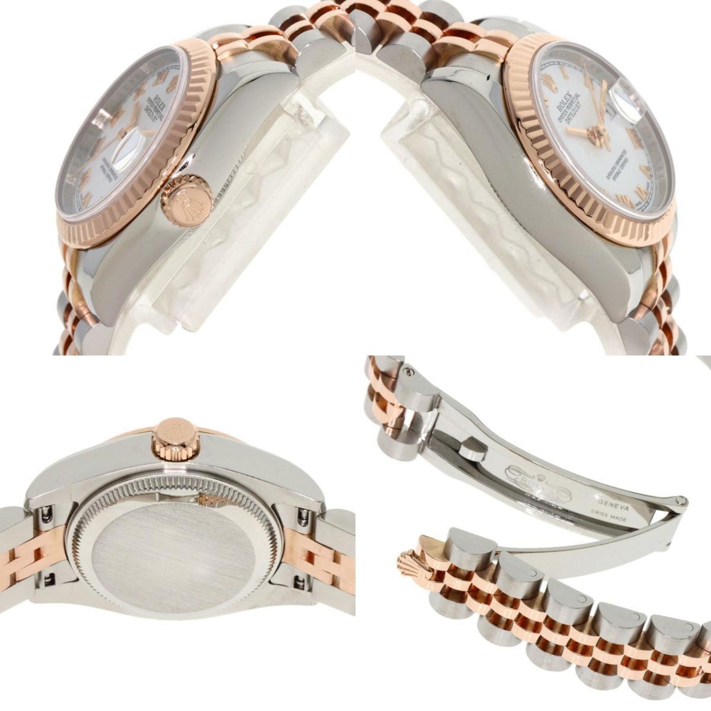 Rolex 179171 Datejust Watch Stainless Steel SSxK18PG Everose Gold Ladies ROLEX