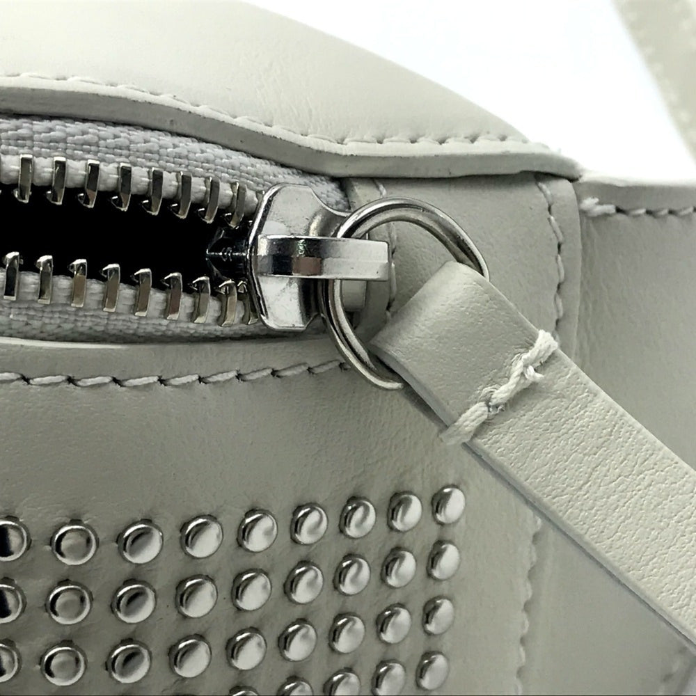 FURLA Studded Isola Chain Waist Bag Body Leather Women's White x — New - Store Return