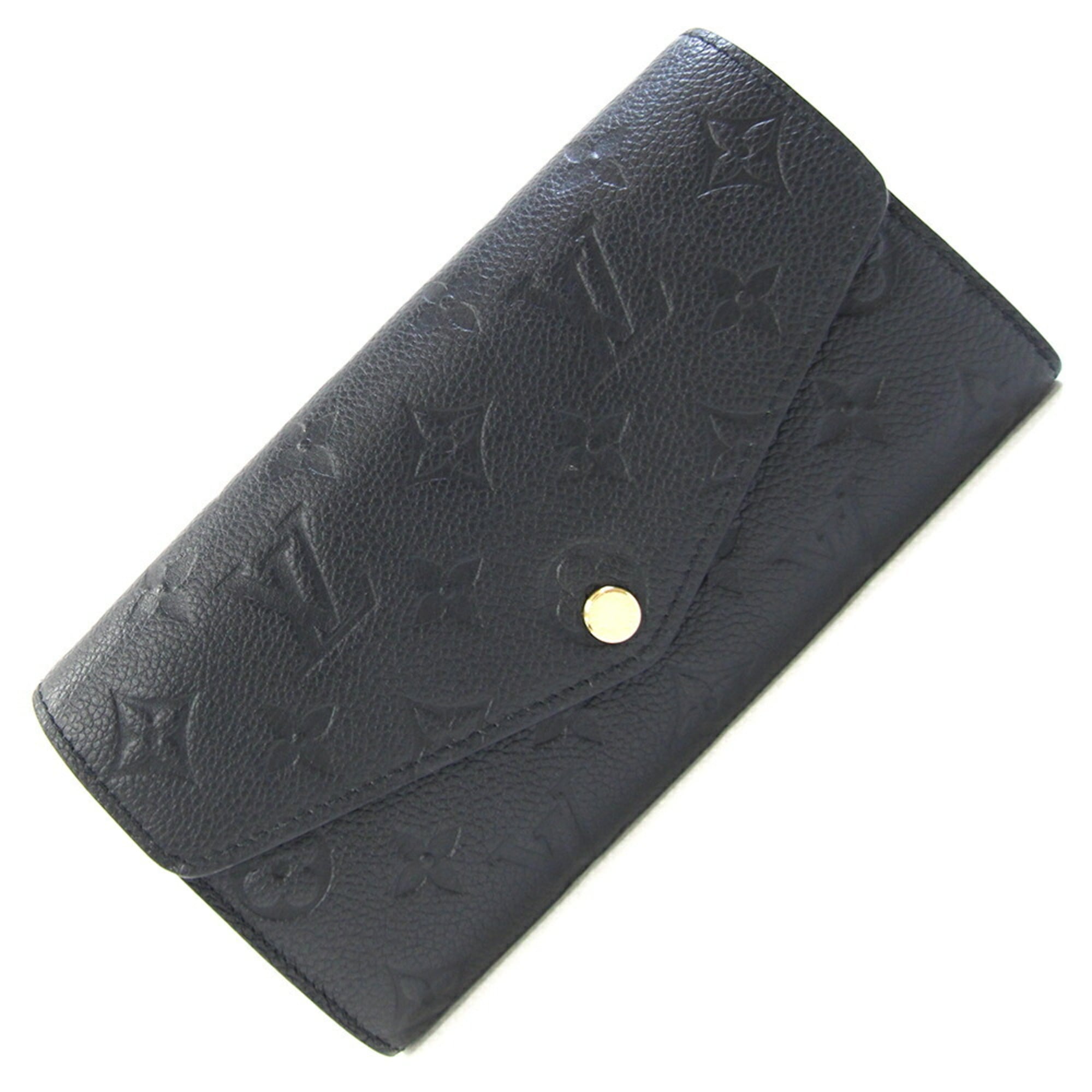 Louis Vuitton Monogram Empreinte Portefeuille Sarah Bifold Wallet M82257 Noir Long Black Women's LOUISVUITTON