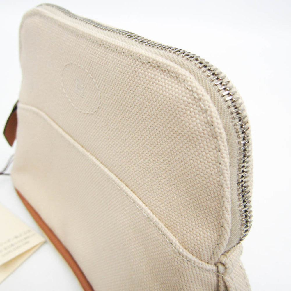 Hermes Bolide Mini Mini Women's Cotton Pouch Light Beige — Like New