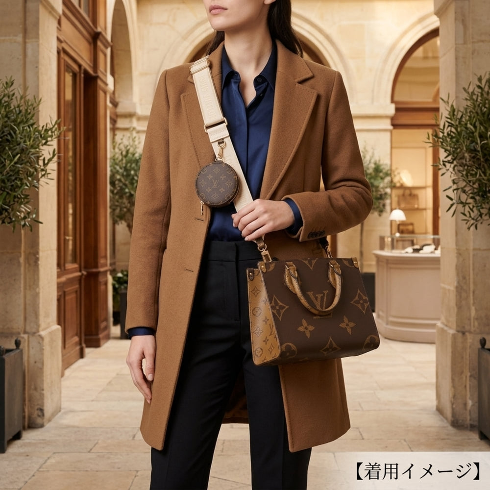 Louis Vuitton OnTheGo PM Monogram Giant Shoulder Bag, Canvas M46373 Brown, Women's, LOUIS VUITTON 2-way — Like New