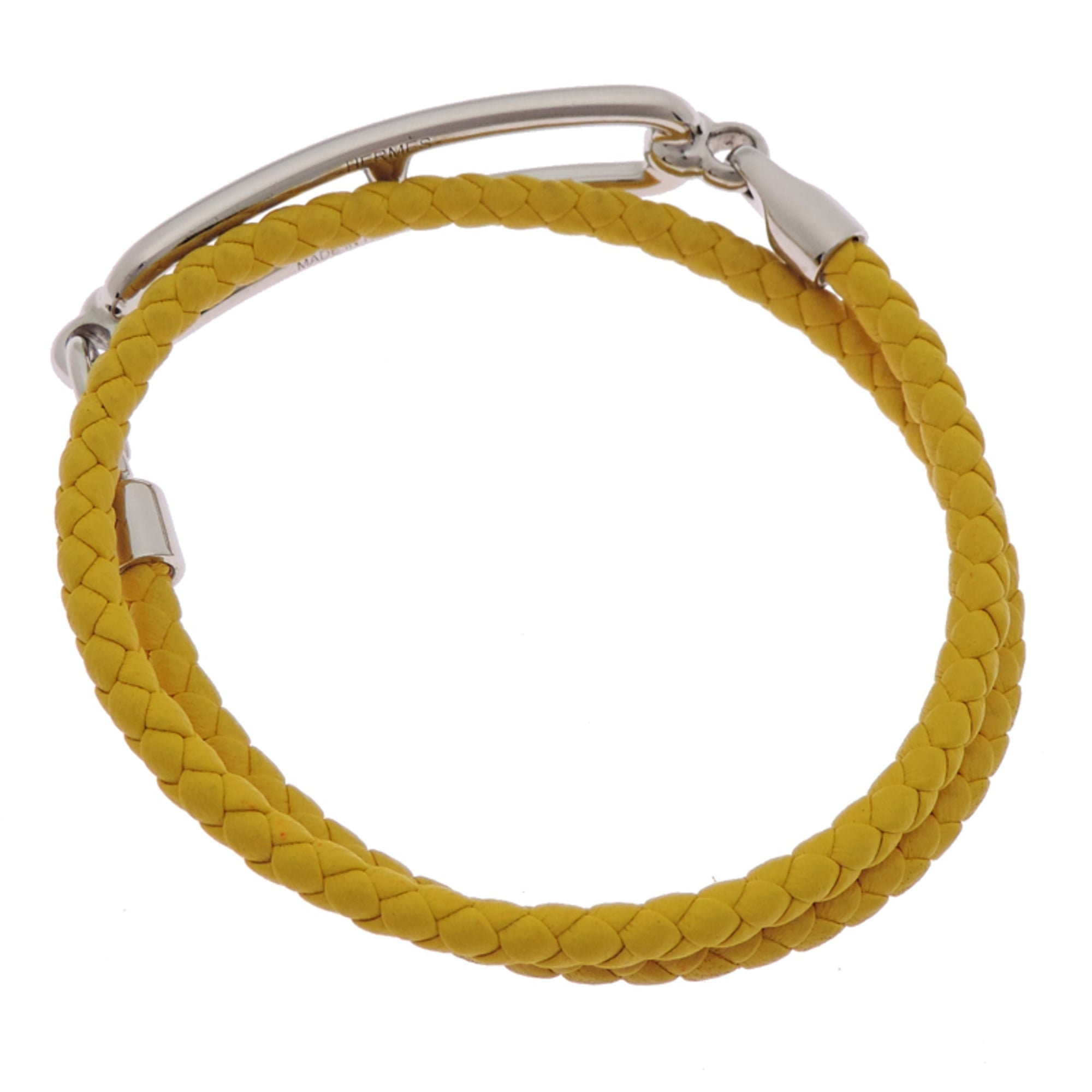Hermes Hermès Luli Double Tour Women's/Men's Bracelet H071727 Metal Jaune (Yellow)