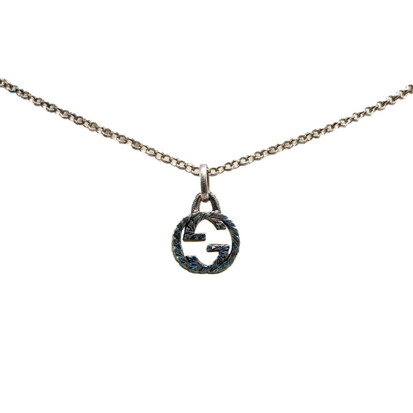 Gucci Interlocking G Necklace SV925 Silver Women's GUCCI