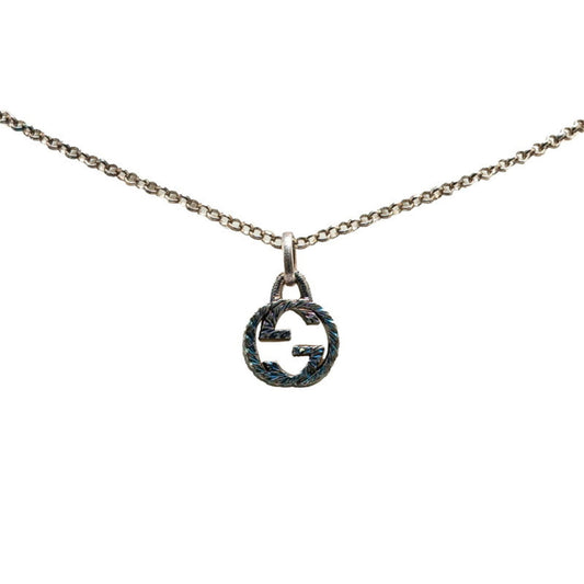Gucci Interlocking G Necklace SV925 Silver Women's GUCCI