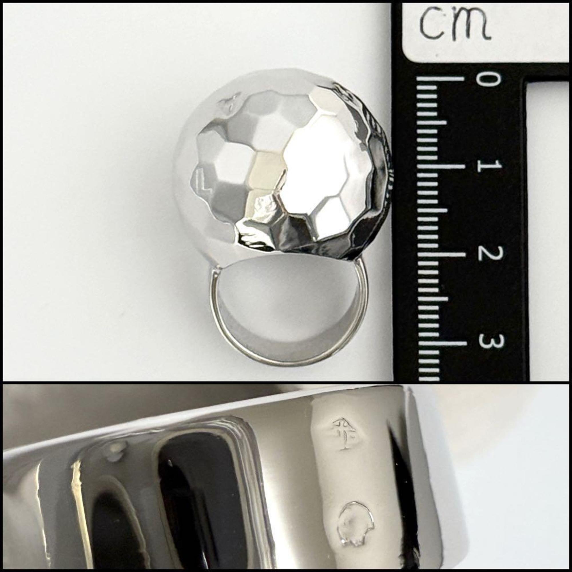 Chanel Women's Mirror Ball Ring, Silver — Like New