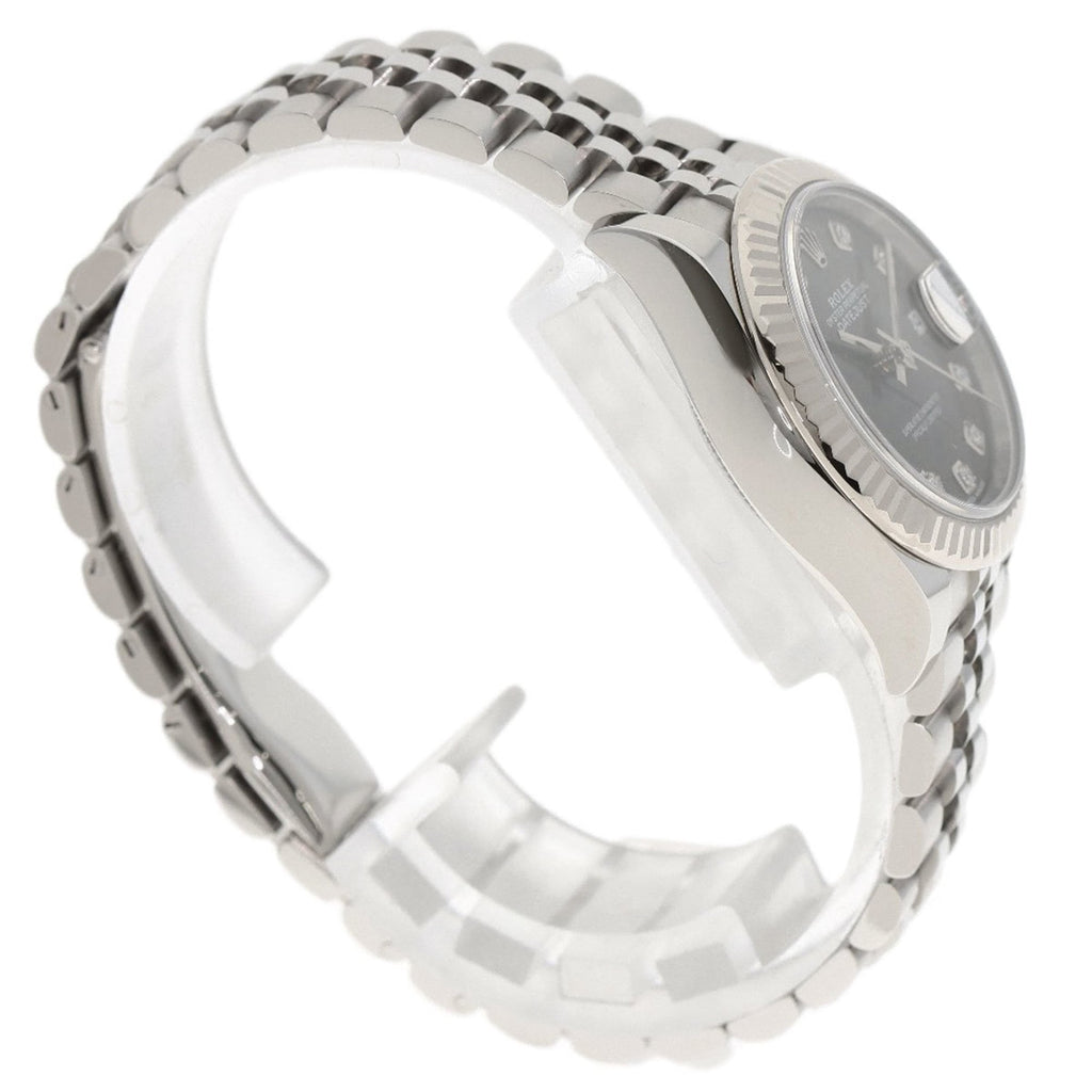 Rolex 279174G Datejust with 10 Diamonds, Dark Gray, Stainless Steel/SS/18K White Gold, Women's Watch