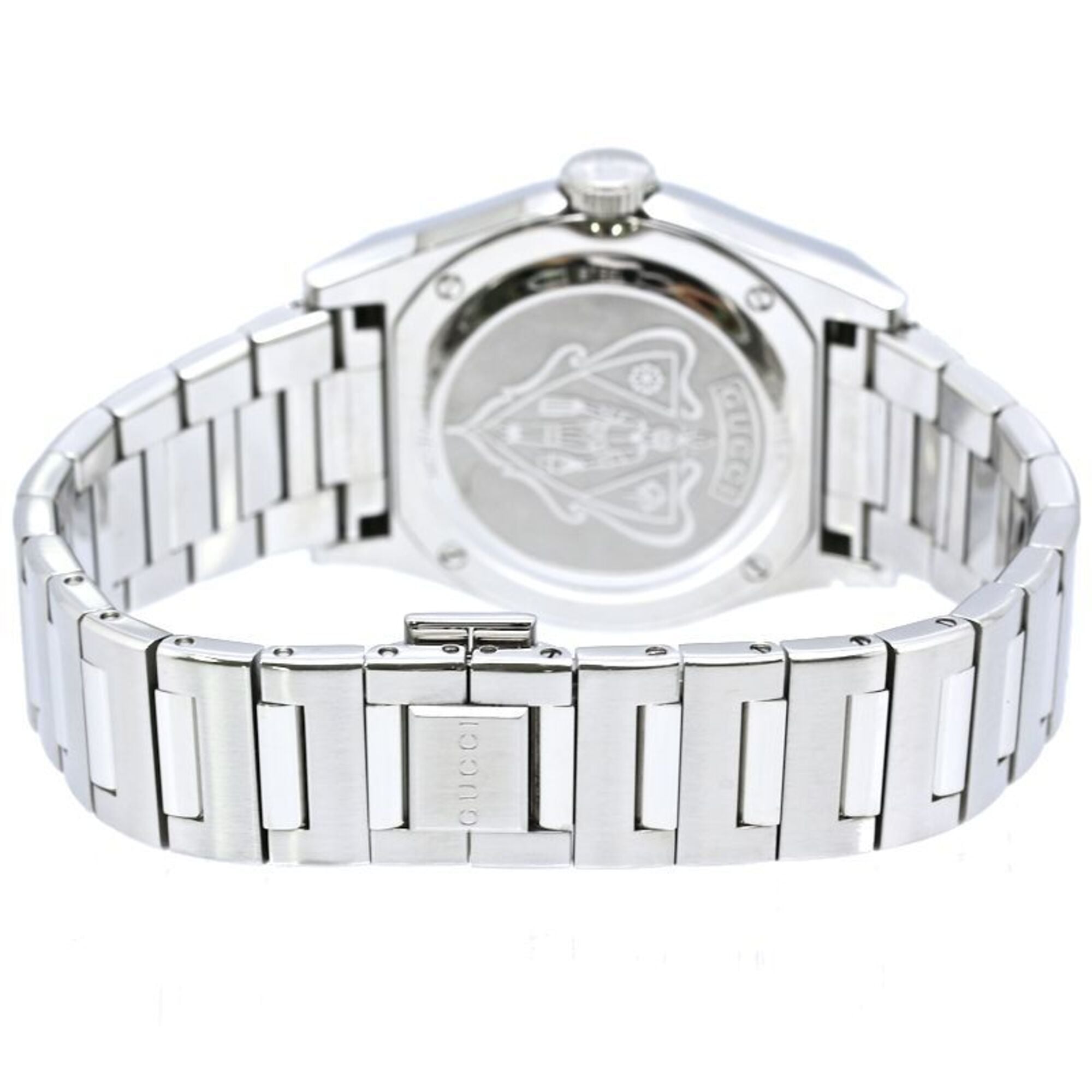 GUCCI Pantheon Bezel Diamond 10P Watch YA115404 115.4 Boys' Stainless Steel 40561 — Good