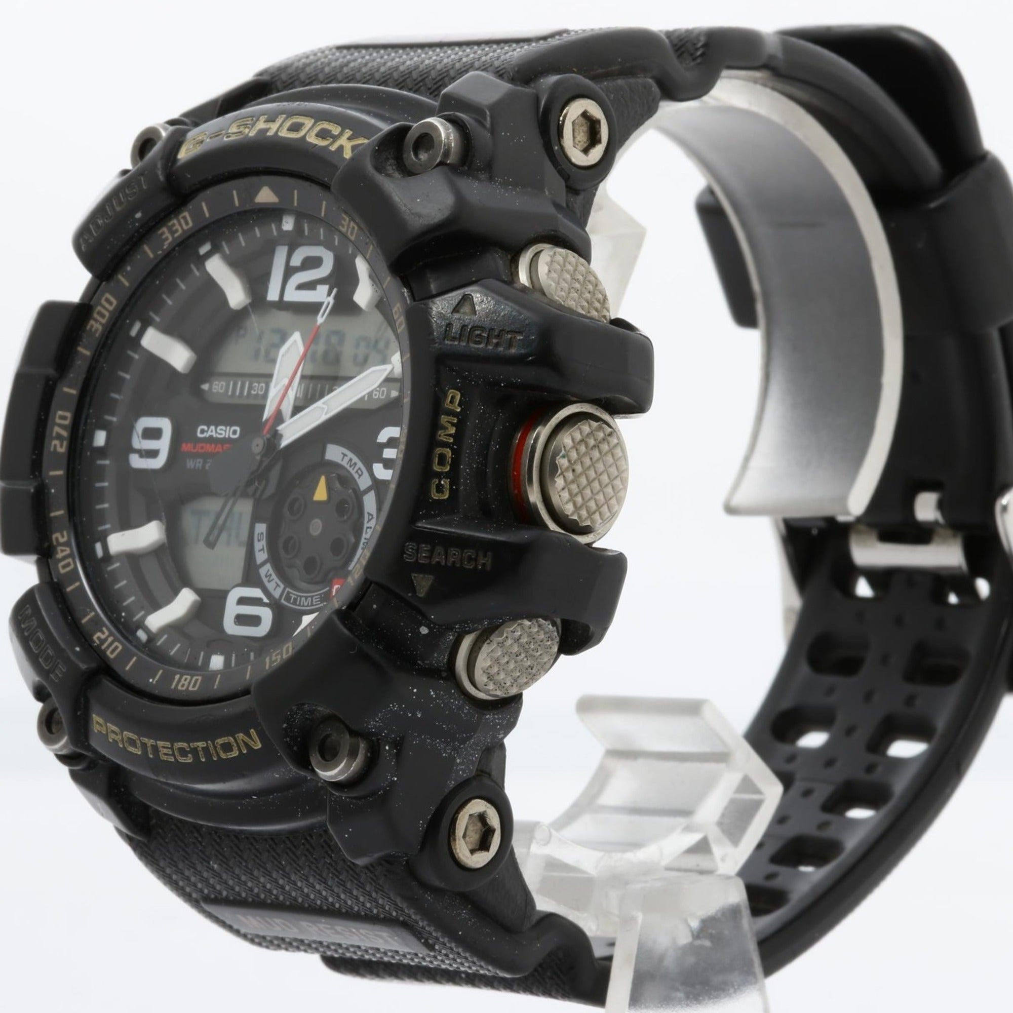 CASIO G-SHOCK MASTER OF G LAND MUDMASTER GG10001AJF Men's Digital-Analog Watch in Black Resin/Stainless Steel — Good