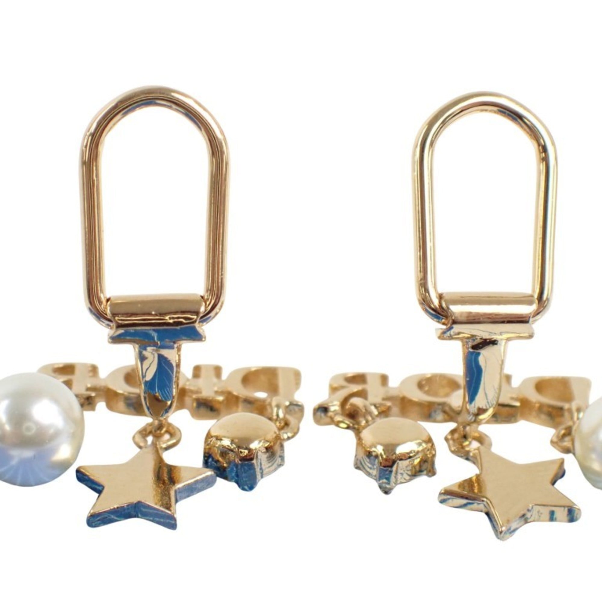 Christian Dior DIO(R)EVOLUTION Earrings E1680DVORS Gold and White Metal for Women