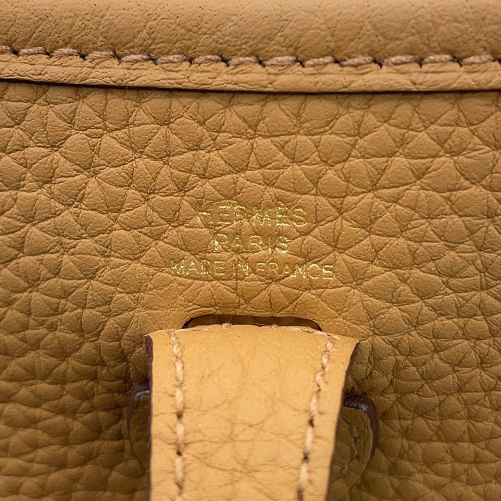 Hermes Evelyne TPM 85cm Shoulder Bag, Amazon Biscuit Nata, Taurillon Clemence Leather, K Stamp. HERMES Evelyne, Handbag, Women's Handbag — Like New
