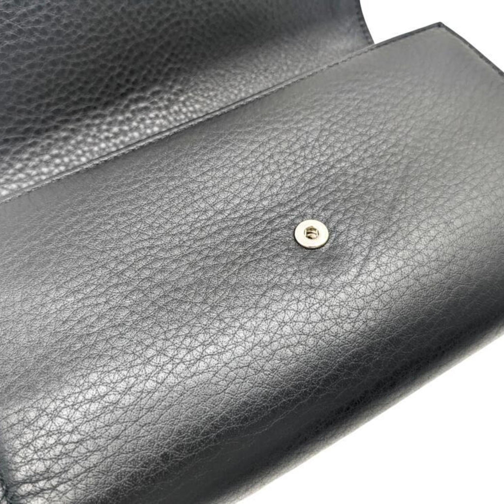 BALENCIAGA Paper Manny Leather Black 371661 Large Wallet Long Men's Women's