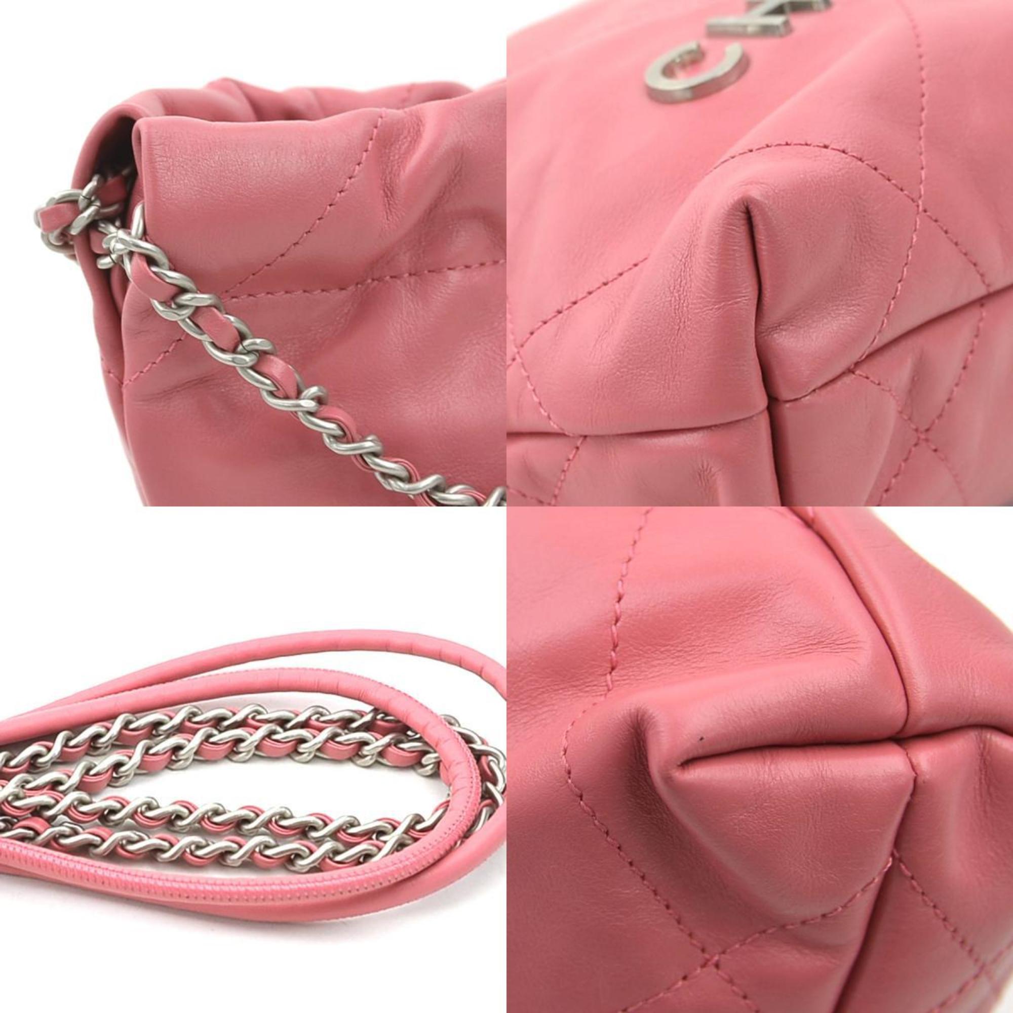 CHANEL Shoulder Bag Chanel 22 Mini Leather Pink Women's h30888a