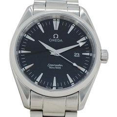 Omega Seamaster Aqua Terra 2517.50 Men's Watch, Brand Name, Date, Quartz, Stainless Steel (SS), Silver, Black — Good