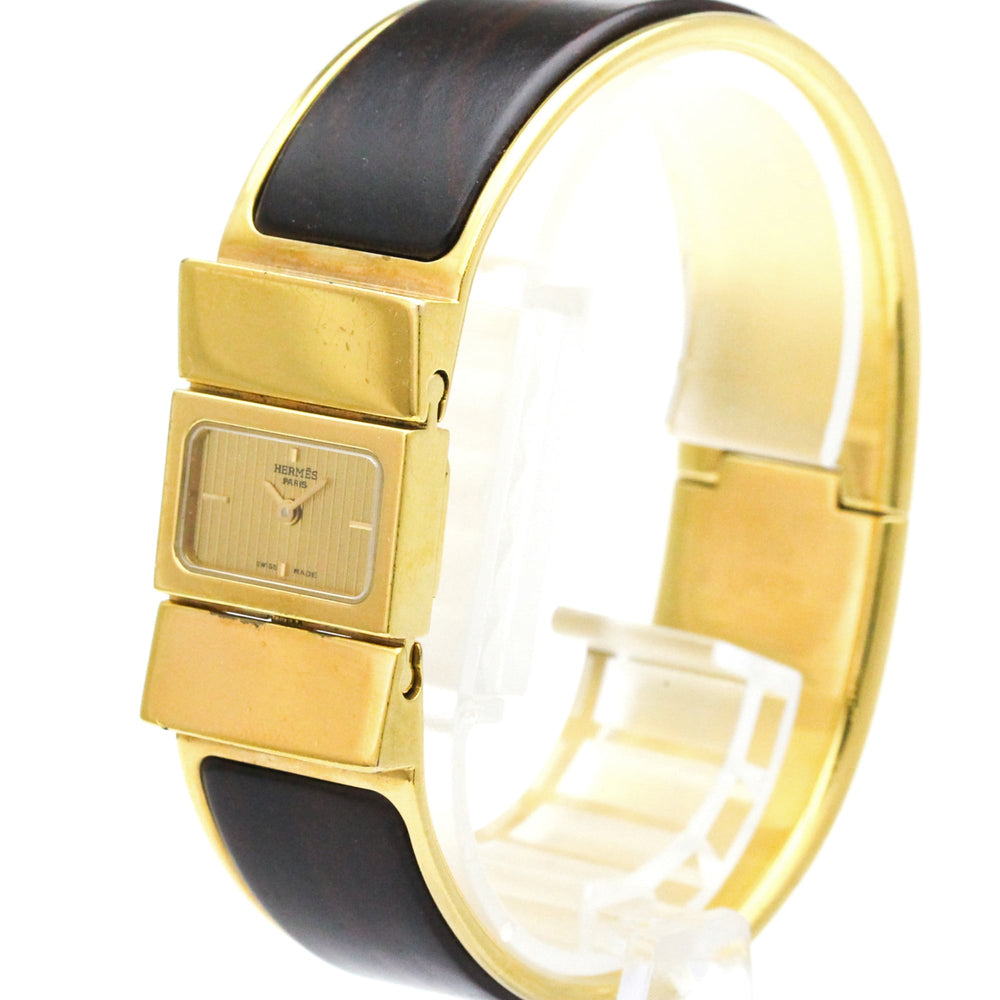 HERMES Loque Gold Plated Quartz Ladies Watch LO1.201 — Good
