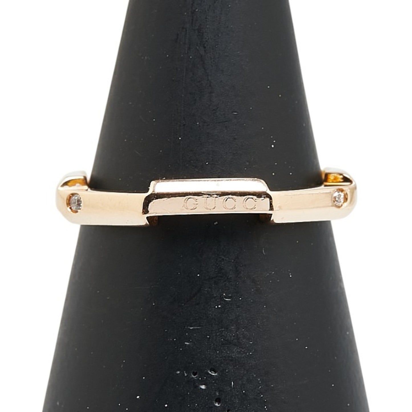 Gucci Link to Love Mirror Diamond Ring, #9, 18K Pink Gold, Women's