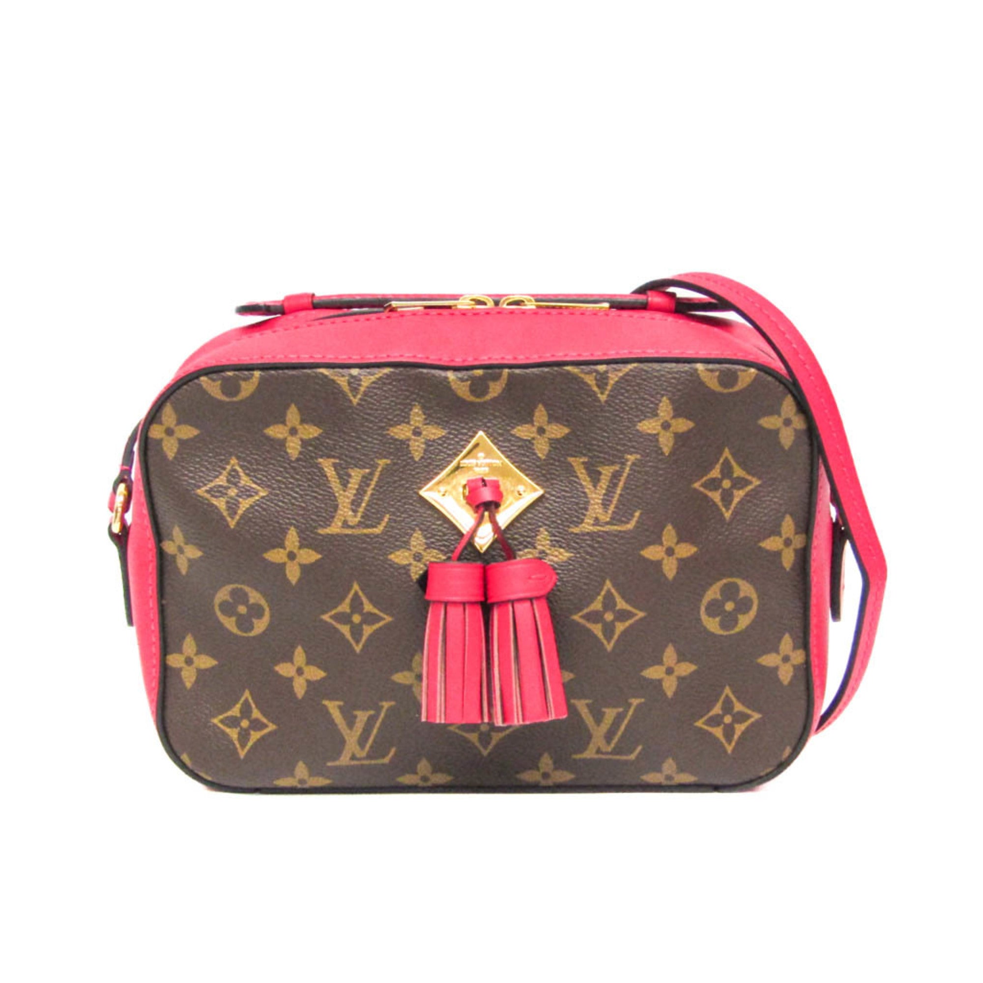Louis Vuitton Monogram Saintonge M43557 Women's Shoulder Bag Brown,Freesia