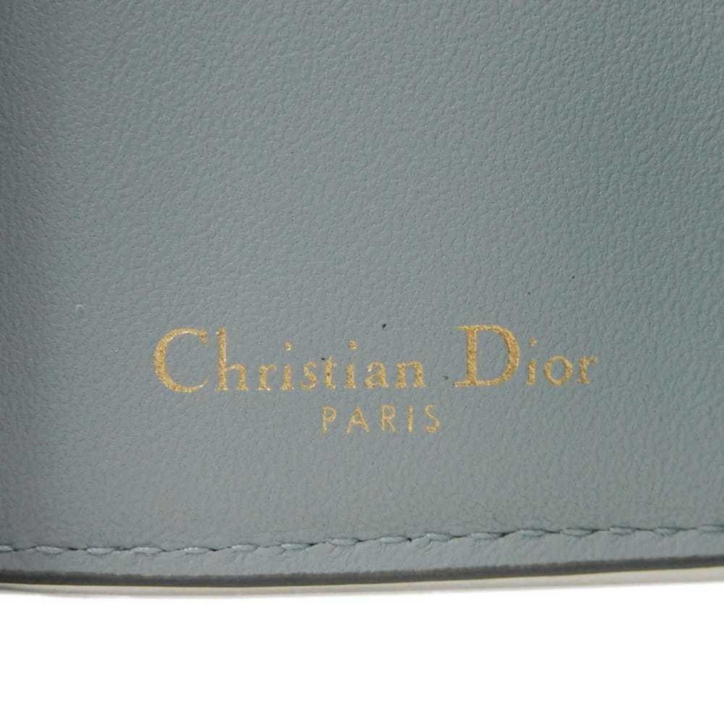 Christian Dior Dior Saddle Mini Tri-fold Wallet, Compact, with Bill Compartment, Card Case, and Coin Gray, S5653CCEH, for Men Women