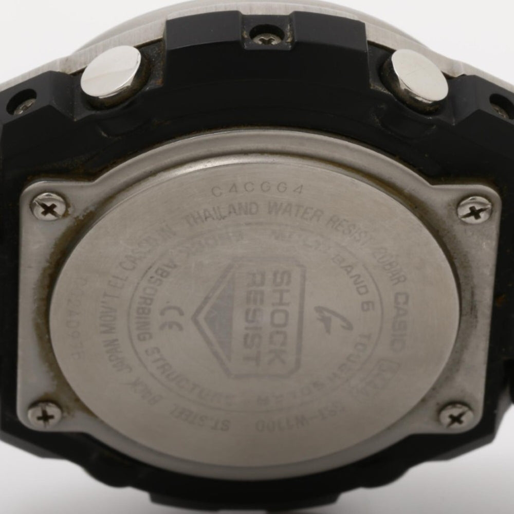 CASIO G-SHOCK G-STEEL GST-W100 Series GST-W110D-7AJF White Silver Resin/Stainless Steel Men's Watch — Good