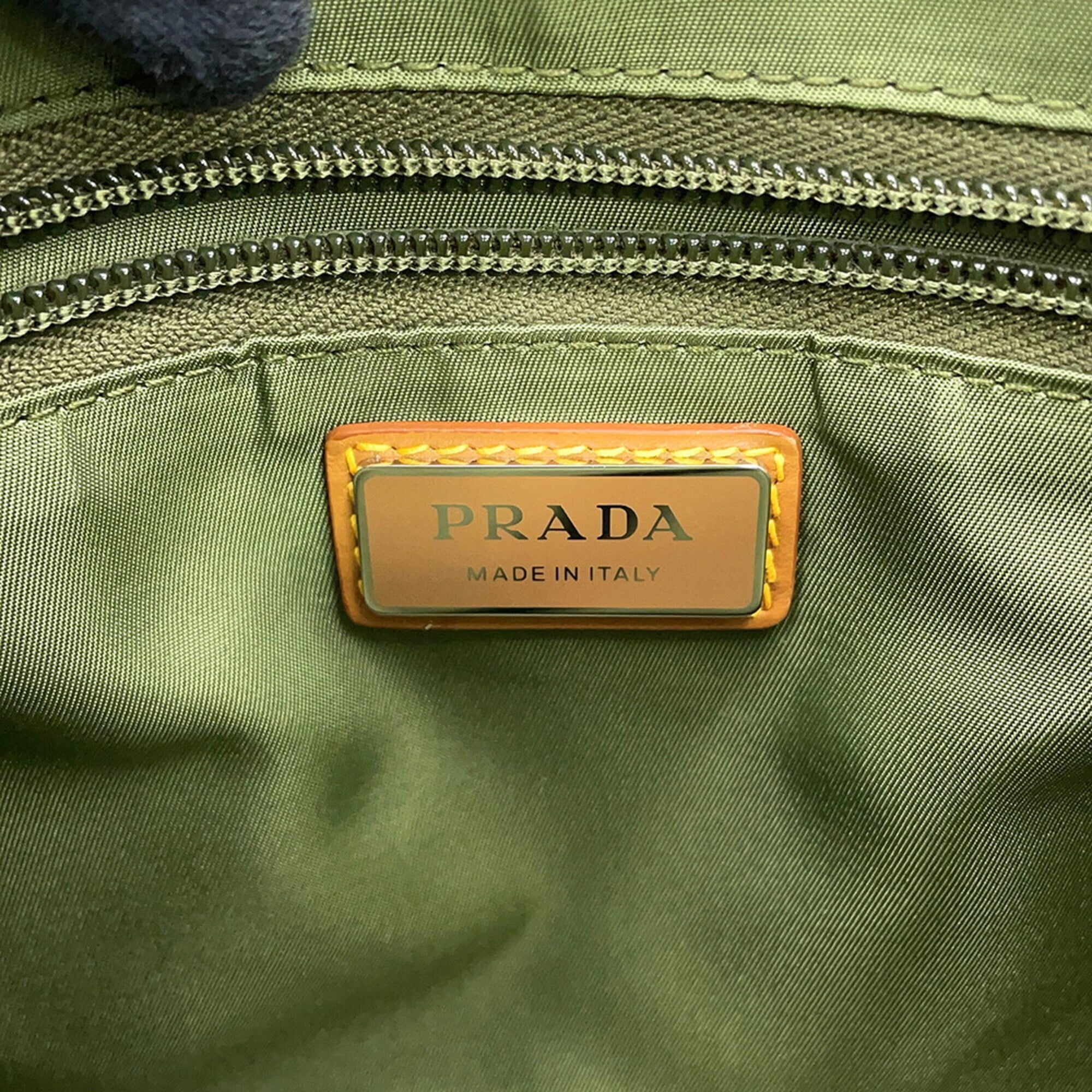 Prada Shoulder Bag Re-Nylon x Saffiano Medium Nylon Leather 2VD066 PRADA Handbag — Like New
