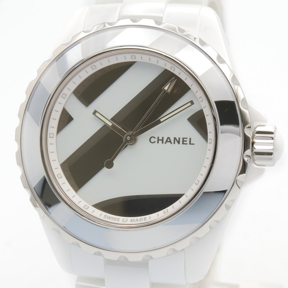 Chanel J12 Untitled Ceramic Men's Watch, White (H5582) — Very Good