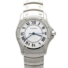 Cartier Santos Round MM W20027K1 SS Quartz Watch — Very Good