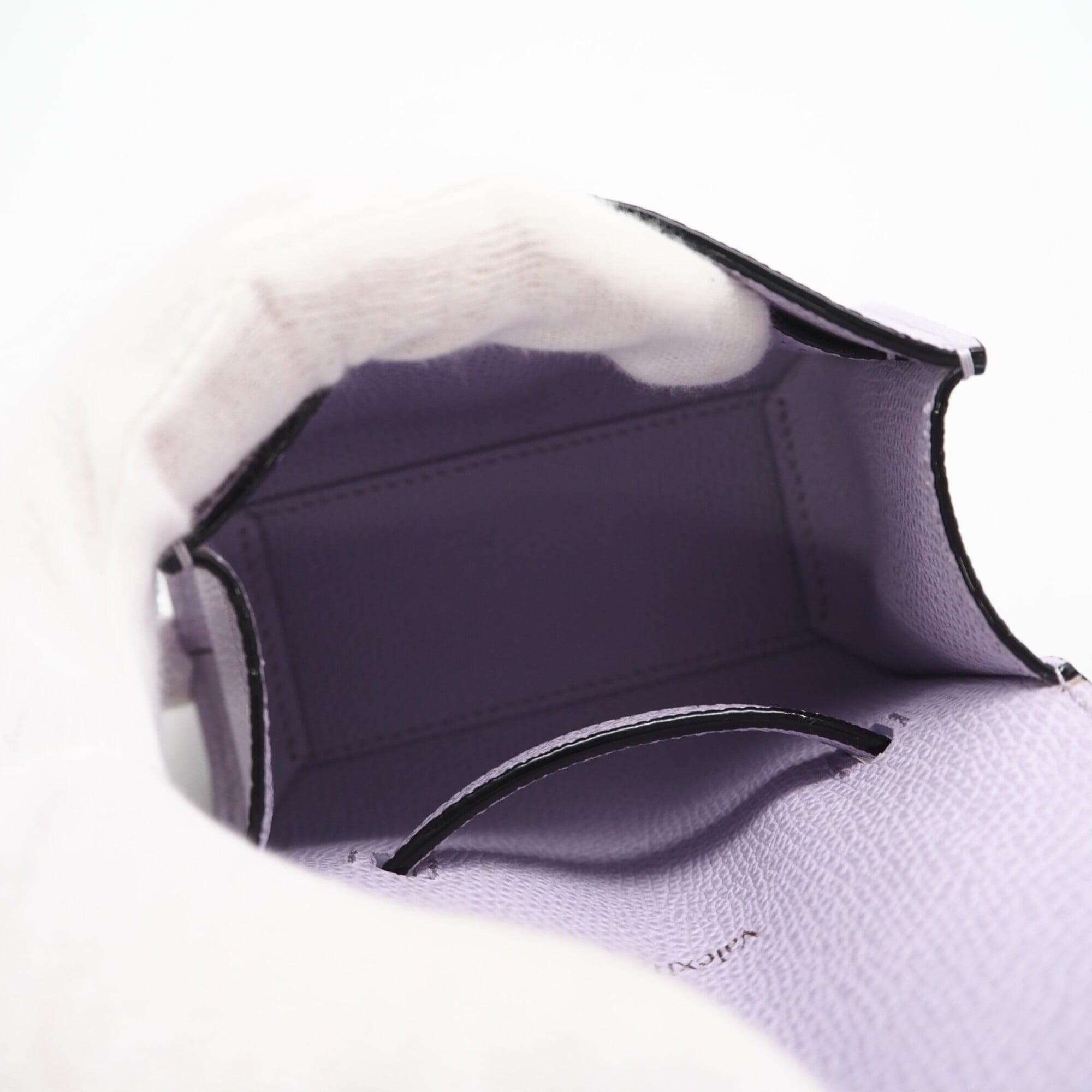 Valextra Iside Belt Mini Bag SGES0061028 Shoulder Purple Calf Leather Women's — New - Store Return