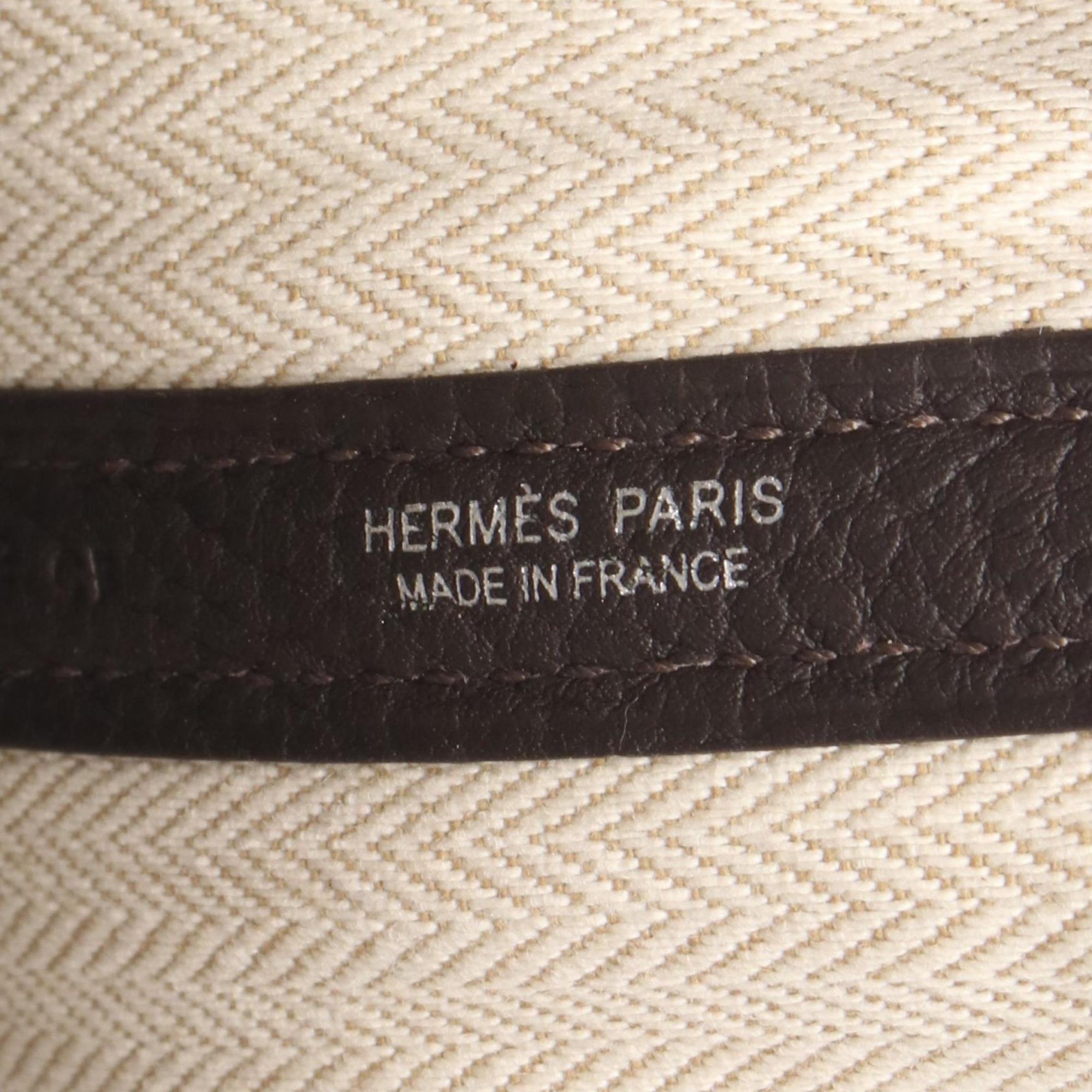 Hermes Garden Party TPM Tote Bag Handbag Leather Negonda Brown Beblanc — New - Store Return