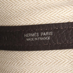 Hermes Garden Party TPM Tote Bag Handbag Leather Negonda Brown Beblanc — New - Store Return