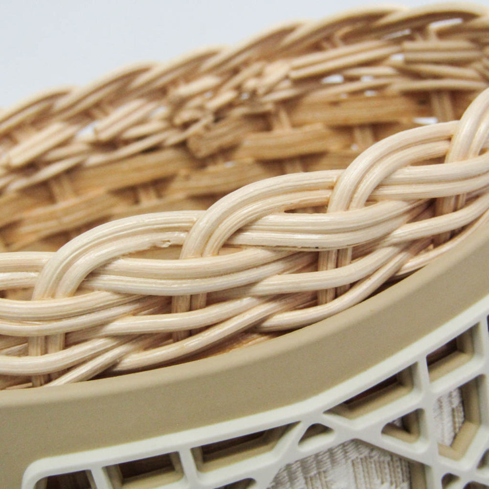 Christian Dior Sahara Basket Bag Women's Rattan,Leather Shoulder Bag Beige — Like New