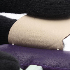 Hermes Rodeo Pegasus PM Purple Craie Vert Peppermint Charm Accessory Agneau Milo Veau Swift Leather Women's Blue Ivory — New - Store Return