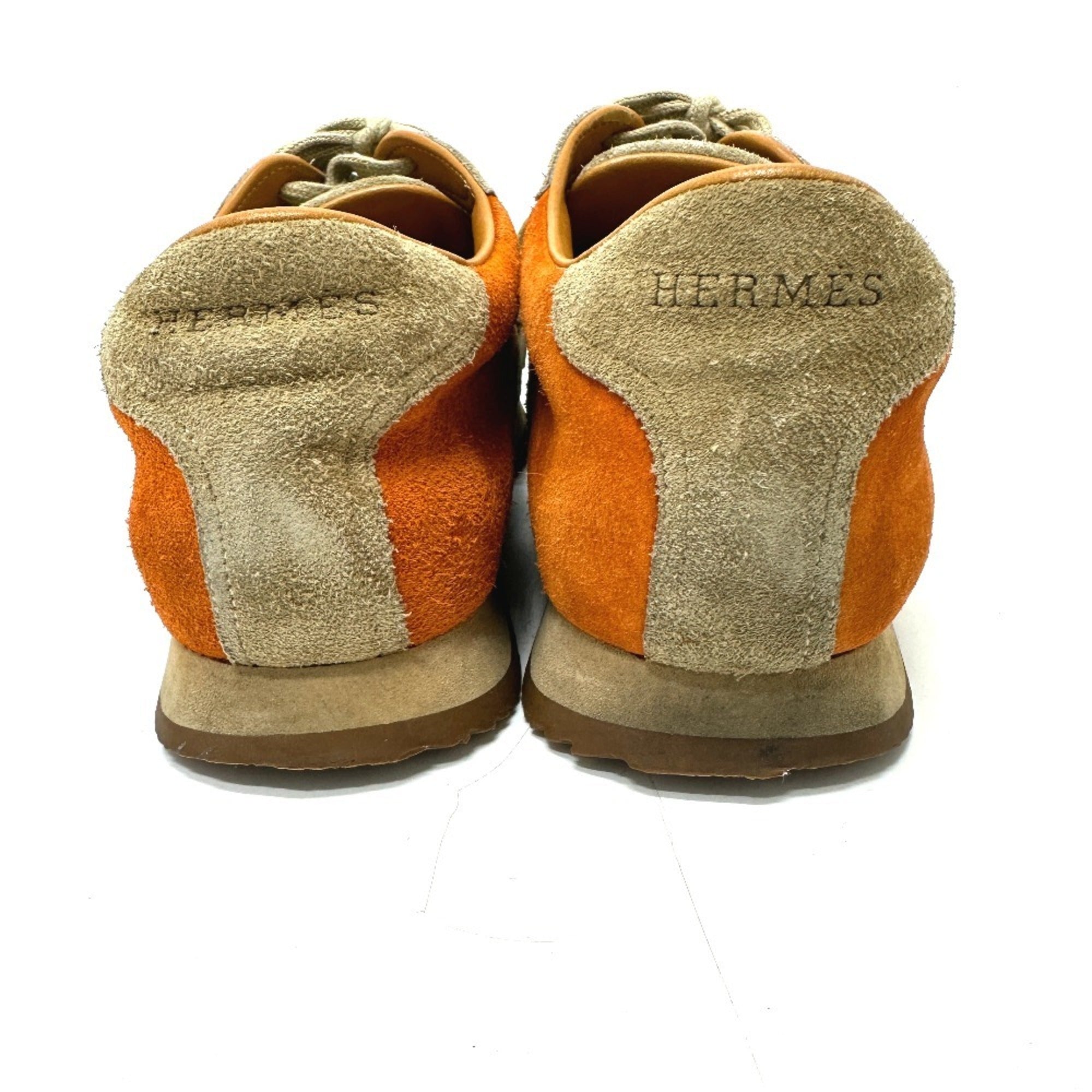 HERMES Hermes Quick Sneakers Suede Men's Orange