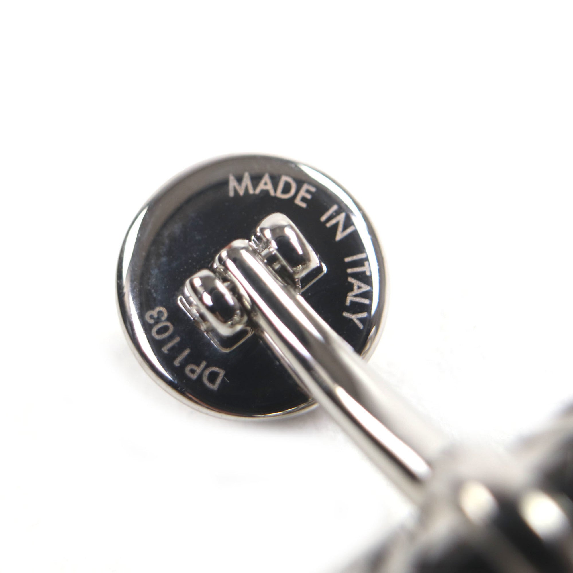 LOUIS VUITTON M66948 V-Karakoram Cufflinks, Silver, Made in Italy, Men's, Business Recommended ◎ — Like New